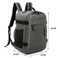 Mochila de Cabina de Avión 40x20x25cm (20L) Impermeable para Viajar en Avión, de Poliéster 1000D Resistente con Múltiples Compartimentos, Ideal para Gimnasio, Trabajo o Viajes Cortos
