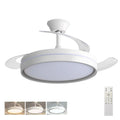 30W Motor DC Ventilador de Techo LED Reversible: 6 Velocidades, 38dB Silencioso, Control Remoto