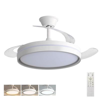 30W Motor DC Ventilador de Techo LED Reversible: 6 Velocidades, 38dB Silencioso, Control Remoto | Miravia Premium