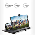 Ampliador de Pantalla de Móvil 12/10 Pulgadas 3D HD, Magnificador de Teléfono para Ver Películas y Vídeos