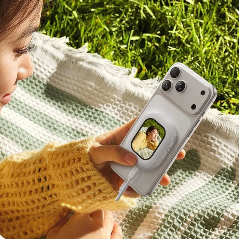 Mini Proyector Magnético Inalámbrico de Móvil para Selfie, Vlog y Pantalla Trasera
