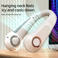 Ventilador de Cuello Sin Aspas Recargable con Pantalla Digital – Aire Fresco Portátil USB