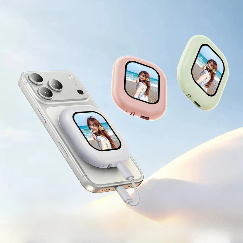 Mini Proyector Magnético Inalámbrico de Móvil para Selfie, Vlog y Pantalla Trasera