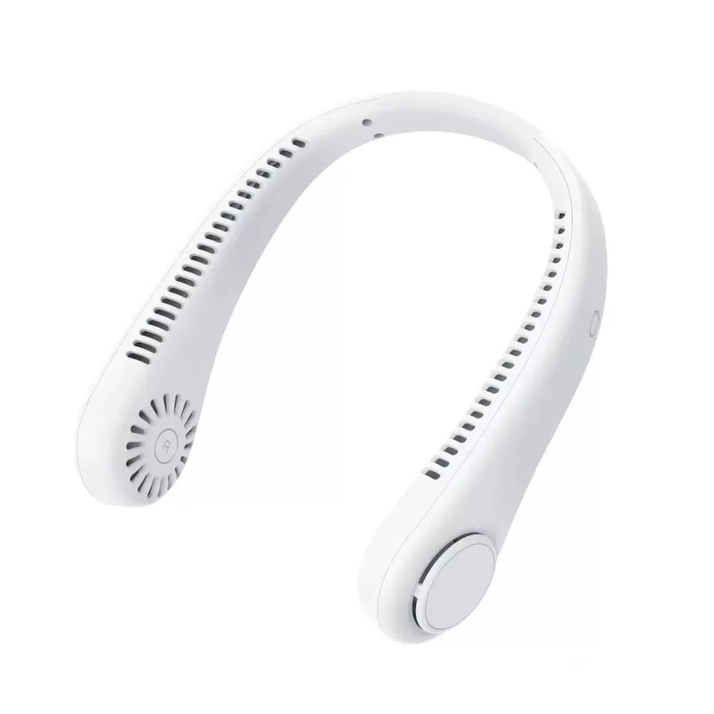 Ventilador de Cuello Sin Aspas Recargable con Pantalla Digital – Aire Fresco Portátil USB