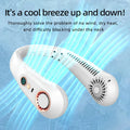 Ventilador de Cuello Sin Aspas Recargable con Pantalla Digital – Aire Fresco Portátil USB